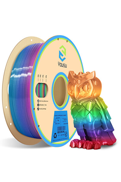 Other Filament Imprimanta 3D PLA YOUSU - Gradient Curcubeu, Matasos, 1.75mm, 1kg