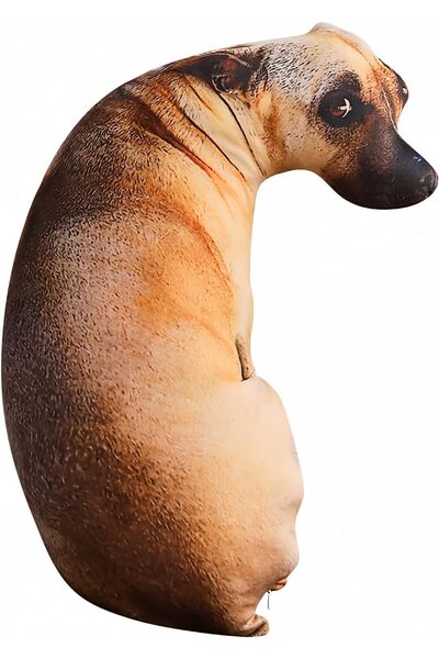 Other Pernă în Formă de Câine Realistică - Pluș Moale, Imprimeu 3D, Umplutură...