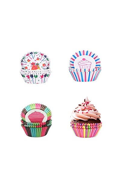 Other Paper Muffin Cups - Set of 400 Pieces, Greaseproof, Colorful - 4.5x2x2....