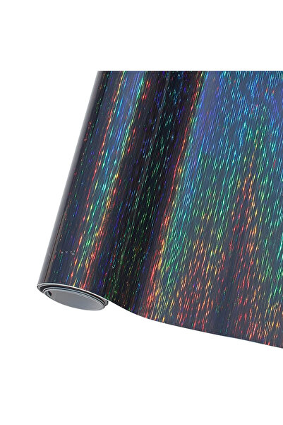 Other Okeina PVC Car Film, Rainbow Glitter, Air Channels, Black, 75 x 152 cm