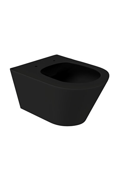 CELESTA Vas de toaletă suspendat fără ramă Ava 53x35,5 cm, ceramică neagră mată