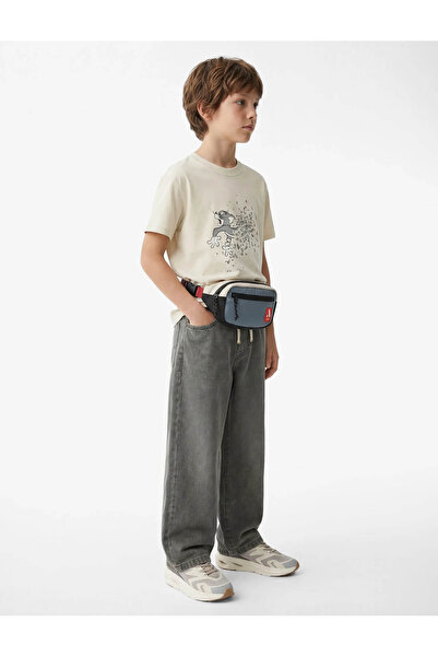 Koton Лицензирана тениска за момчета с принт на Том и Джери в цвят Off-White ...