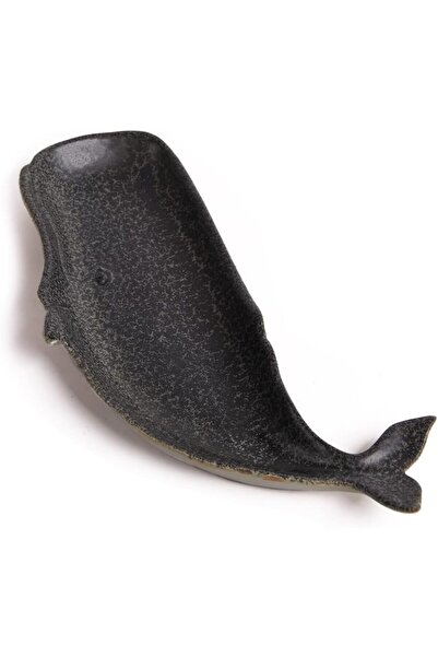 Other Whale Decorative Plate - Glazed Ceramic, Candy and Snacks - Black, 29x1...