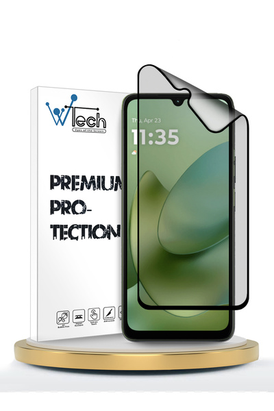 Wtech موتورولا موتو G06 / G06 باور 4G، نانو سيراميك ممتاز، لاصق بالكامل، غطاء...
