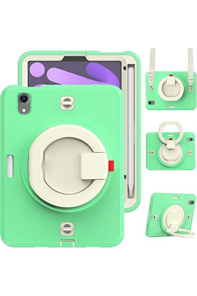 Other Husă iPad Mini 6 8.3 inch - Protecție 3 Straturi, Suport Rotativ, Curea...