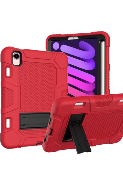 Other iPad Mini 6 8.3" Case, Armored, Stylus Holder and Space, Silicone/Plast...