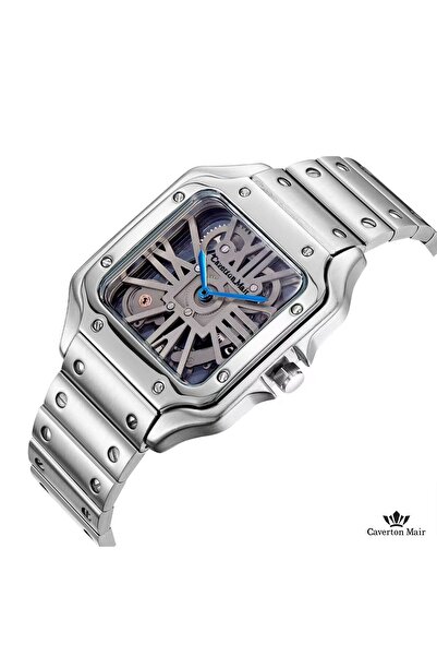 Zarif Classic and modern men's wristwatch with a stainless steel band and a S...