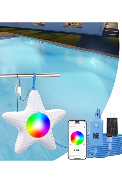 Other Lampă LED Piscină, Control Aplicație, RGB Multicolore, Policarbonat, Ca...