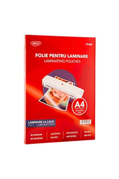 Daco Laminating Film A4 80 Microns 100/top FO480