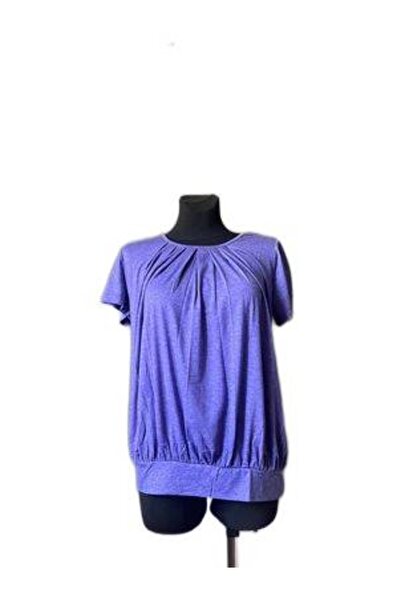 Other Tricou Damă - Tunică Vară cu Volane și Plisată, Poliester, Mov, Mărimea XL