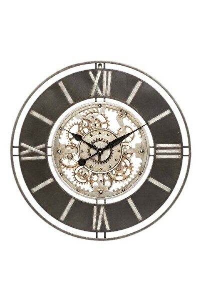 Generic Atmosphera Soul Iron Round Battery Powered Analog Wall Clock Multicolor