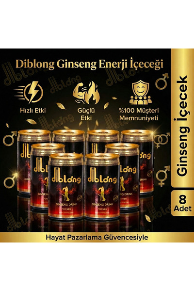 Diblong Ginsengli Enerji İçeceği - 8 Adet ( Gizli Gönderim )