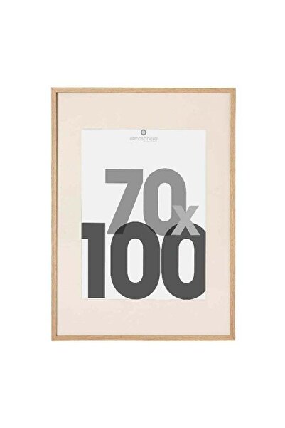 Atmosphera إطار صور إيفا جداري مزخرف سهل التعليق، لون طبيعي، 70 × 100 سم