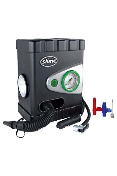 Generic Slime 12 V Deluxe All-Purpose Analog Tyre Inflator with LED Light