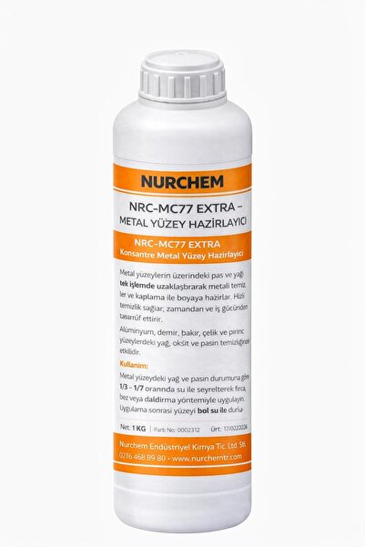Metal Yüzey Hazırlayıcı Konsantre Yüzey Hazırlayıcı 1 LT.