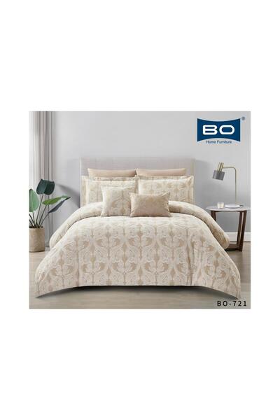 Binown سولا |طقم لحاف قطن جاكار مزدوج 8 قطع