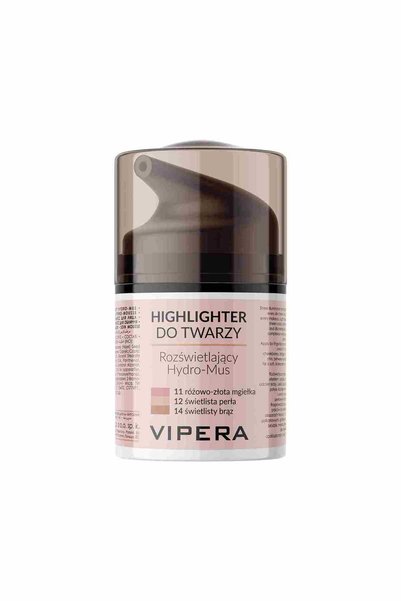 Vipera Iluminator mousse pentru ten, recipient vidat, bej perlat, 25 ml