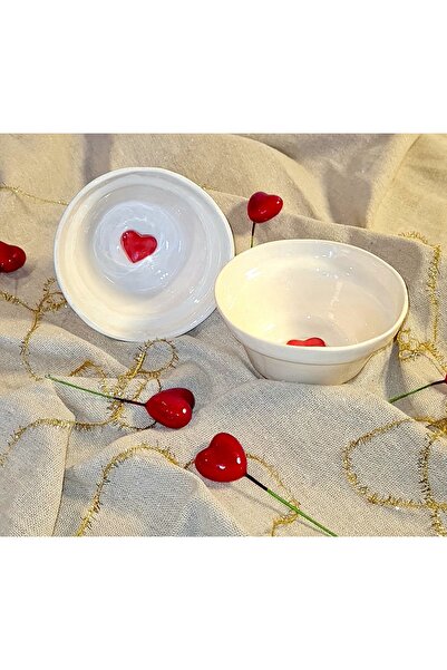 senseoftouch Heart Snack Bowl Handmade Ceramic
