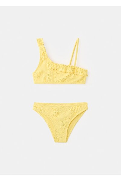 MANGO Kids Delikli asimetrik bikini