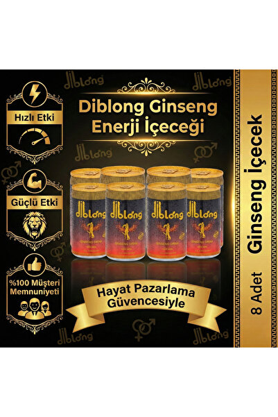 Diblong Ginsengli Enerji İçeceği - 8 Adet ( Gizli Gönderim )