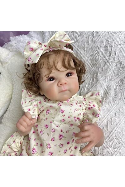 LunaDefano 48 CM Bez Gövde Reborn Bebek Silikon Baş Kol Bacak Gerçekçi Oyunca...