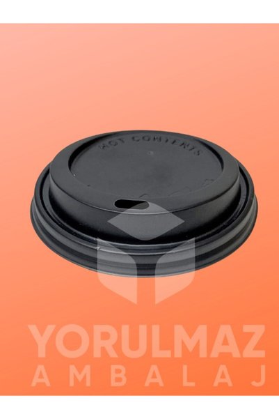 yorulmaz ambalaj 24’Lü 8 Oz (220 CC) Siyah Kapaklı Karton Bardak – Sızdırmaz Kapaklı, Sıcak & Soğuk İçecekler İçin D