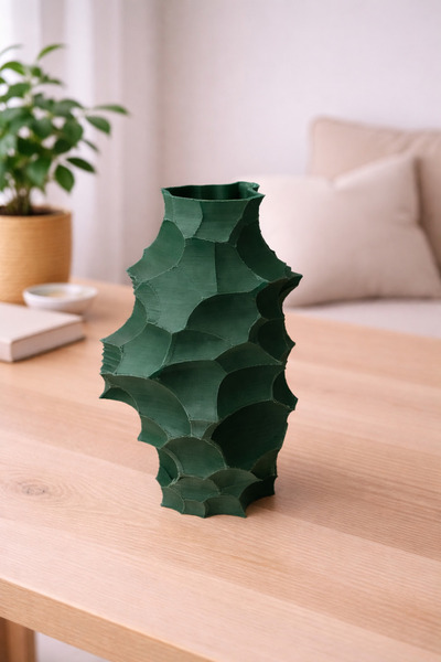 Vescarri Sculpt Vase – Modern Decorative Object with Layered Organic Texture ...