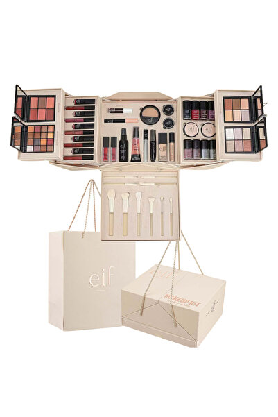 eif مجموعة مكياج إيف الاحترافية الشاملة – بوكس تجميل 60 قطعة متكامل مع كيس فخ...