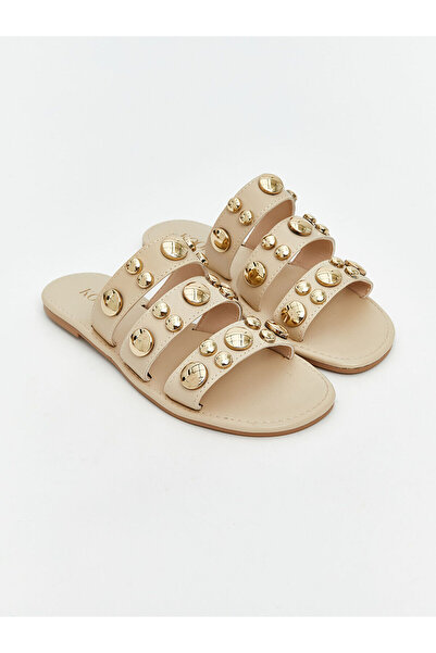 LC Waikiki Ozmarka New Season Leather Look Women's Slippers