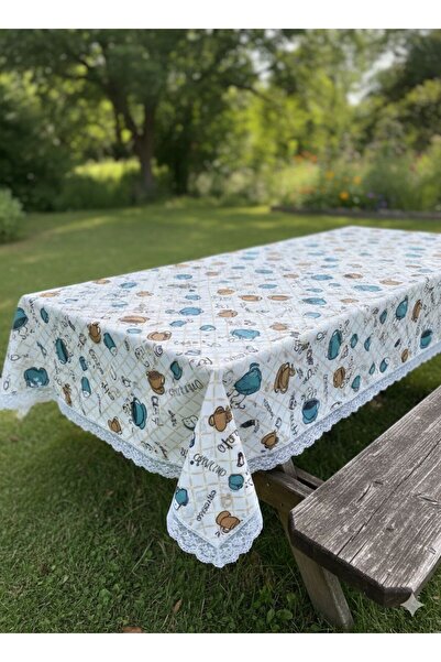 TUTUYA TEXTIL Büyük Boy GİPÜRLÜ Masa Örtüsü Sofra bezi Piknik Örtüsü Battal B...