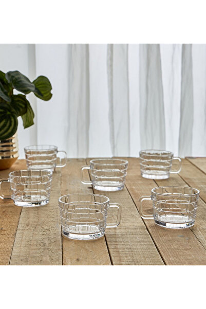 qubba 6-Piece Glass Mug Set - 200 ml