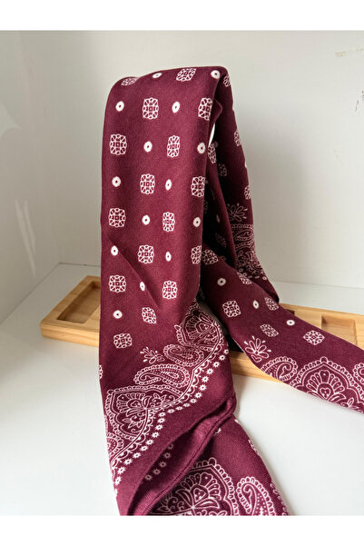 Bo Takı ve Aksesuar Ethnic Patterned Cotton 70*70 Scarf