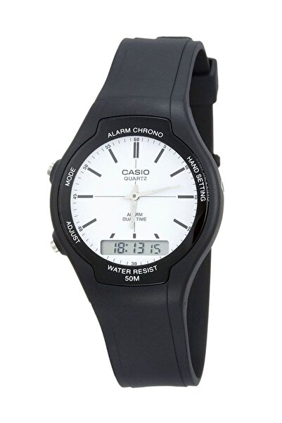 Casio Men's Analog-Digital Watch AW90H-7EVDF - 39 mm - Black