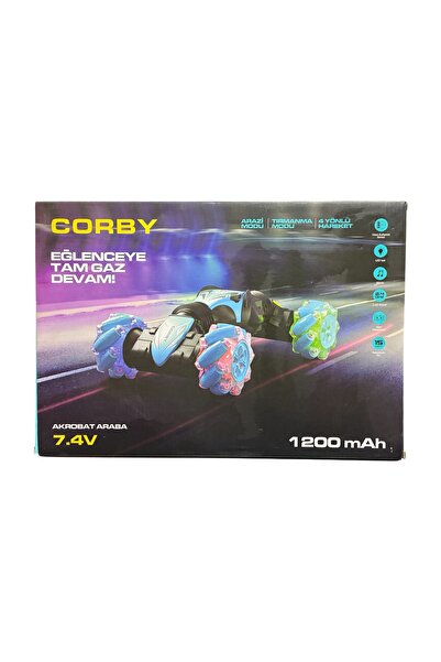 Corby Akrobat Araba 7.4V Mavi