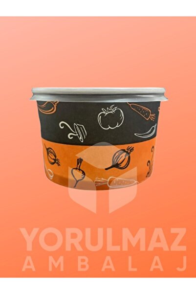 yorulmaz ambalaj ✅ 50 Adet 16 Oz Karton Kağıt Aşure – Çorba – Tatlı – Yemek K...