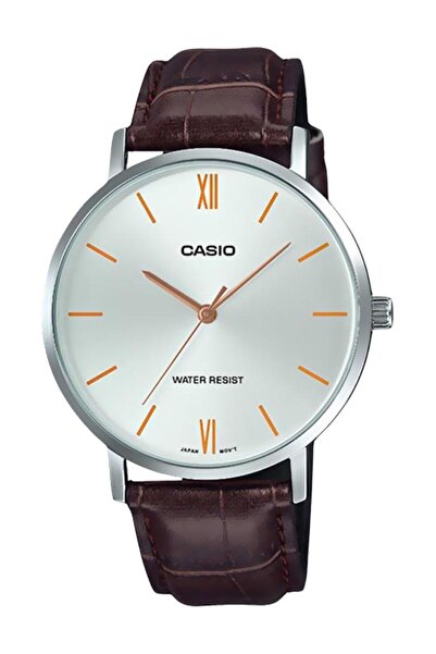 Casio Men's Water Resistant Analog Watch MTP-VT01L-7B2UDF - 40 mm - Brown