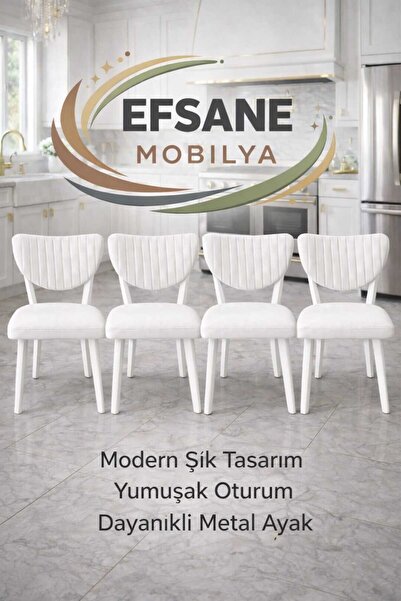 Efsane i.E.G ELMA SANDALYE 4 ADET MUTFAK YEMEK ODASI SALON BALKON BAHÇE OTEL ...