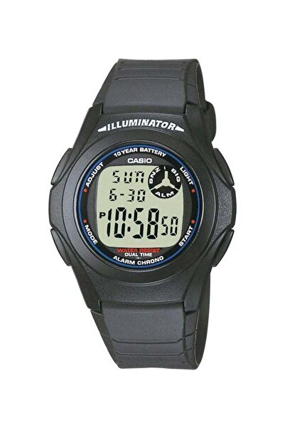 Casio Men's Water Resistant Digital Watch F-200W-1AEF - 40 mm - Grey