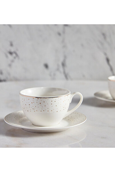 Generic Classico 2-Piece Porcelain Teacup and Saucer - 225 ml
