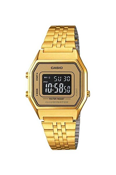 Casio Women's Vintage Water Resistant Digital Watch LA680WGA-9BDF - 29 mm - Gold