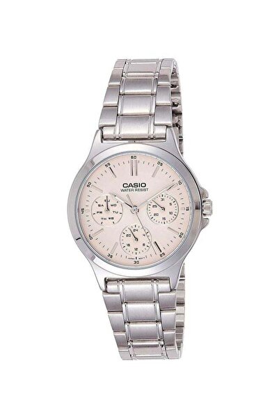 Casio Women's Enticer Analog Watch LTP-V300D-4AUDF - 34 mm - Silver