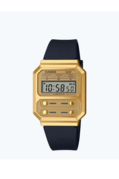 Casio Unisex Watch Vintage Digital Clear Dial Resin Band