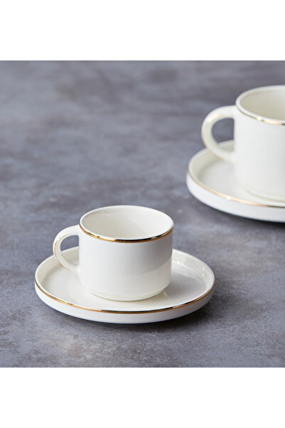 Generic Greece 2-Piece New Bone China Espresso Cup and Saucer Set - 90 ml, Se...