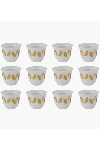 Generic Al Saif 12-Piece Porcelain Qahwa Cup Set - Small