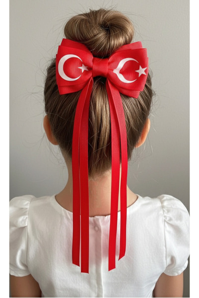 MutluBiDünya 23 Nisan Tokası Tören Tokası Kız Çocuk Okul Tokası