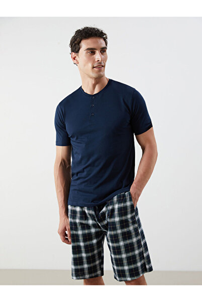 LC Waikiki Özmarka New Season Standard Fit Men's Shorts Pajama Set