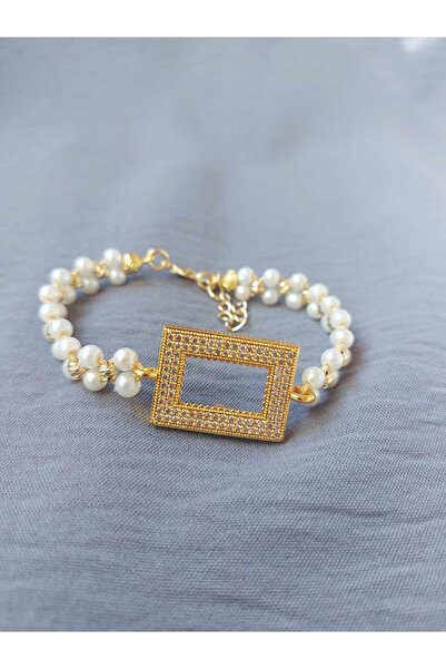 GEZERGOLD TAKI GRAM KÜLÇE TAKILAN İNCİ DORİKALI LÜX BİLEKLİK