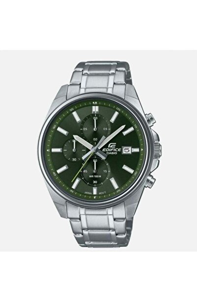 Casio Edifice Silver Stainless Steel Strap Men Watch EFV-610D-3CVUDF