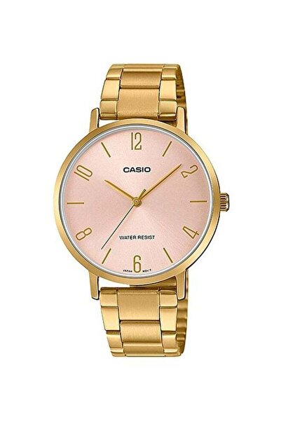 Casio Women's Analog Watch with Stainless Steel Band Model LTP-VT01G-4B