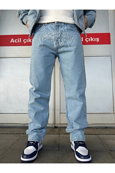 XPUPPETWEAR Loose Fit Jeans with Embroidery Detail